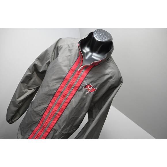 VTG Adidas Windbreaker Lined Track Jacket NFL Tampa Bay Buccaneers Mens Size XL - Picture 4 of 14
